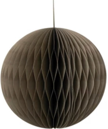 7" Round Paper Honeycomb Ornament, 3 Colors