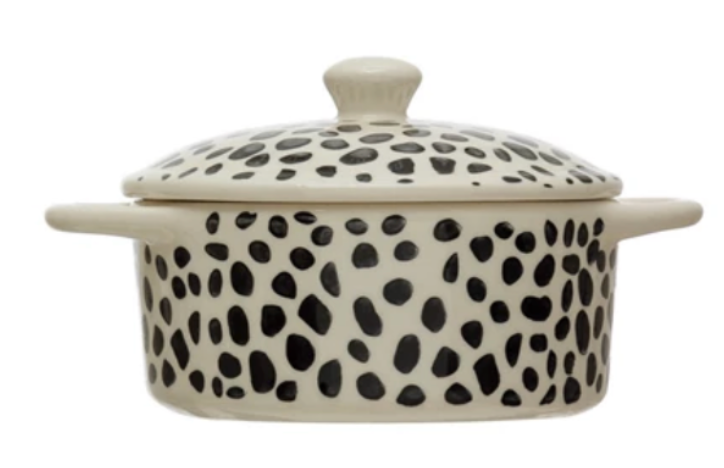 Stoneware Baker with Pattern