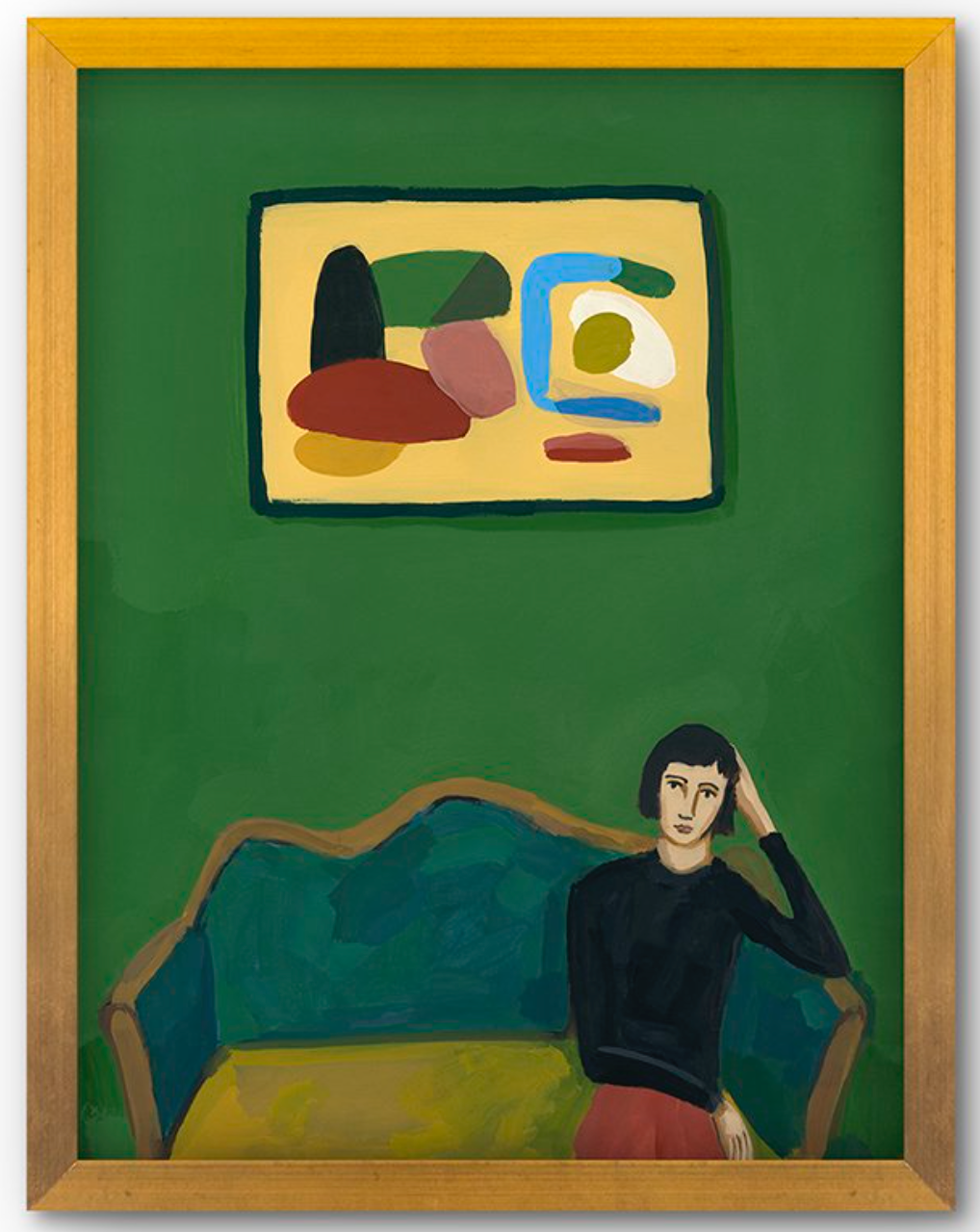 Enwright with Abstract Art