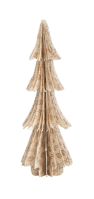 Handmade Recycled Paper Folding Honeycomb Tree with Pattern