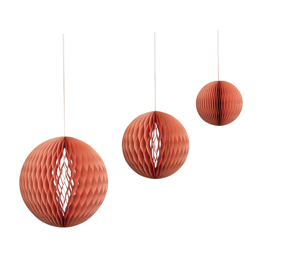 Handmade Recycled Paper Folding Honeycomb Ball Ornament