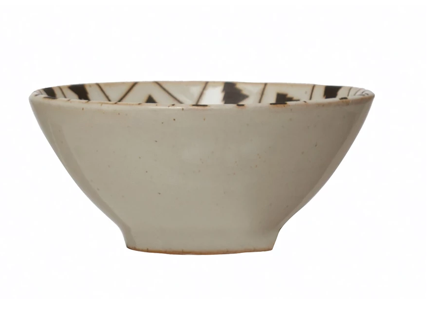 Stoneware with Tree Pattern