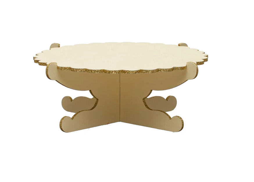 Decorative Laser Cut Wood Pedestal