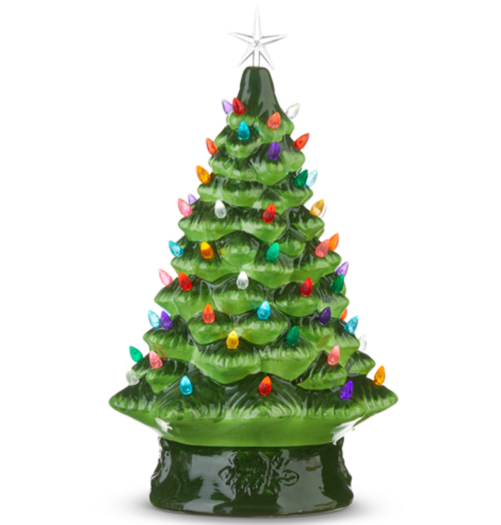 17" Vintage Lighted Tree