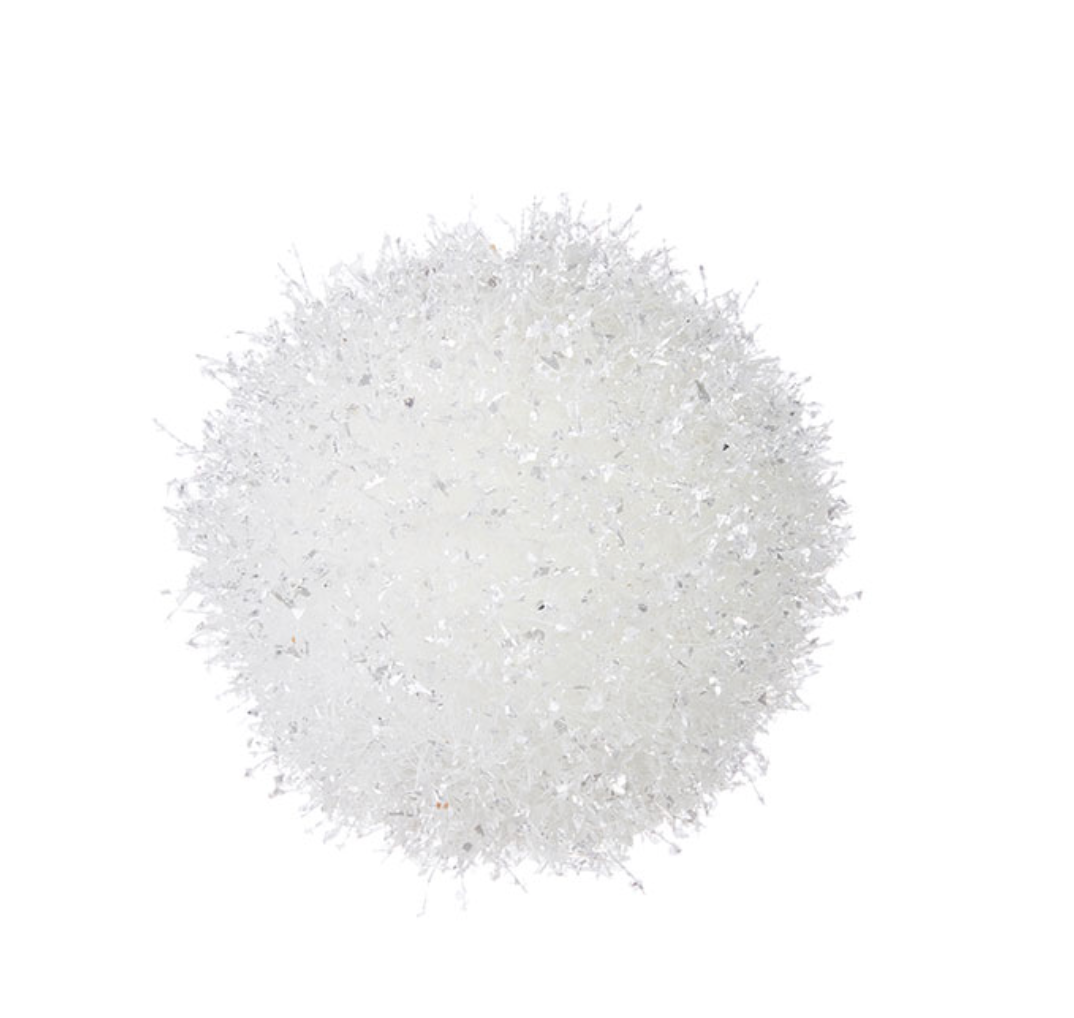 6" Snow Ball Ornament