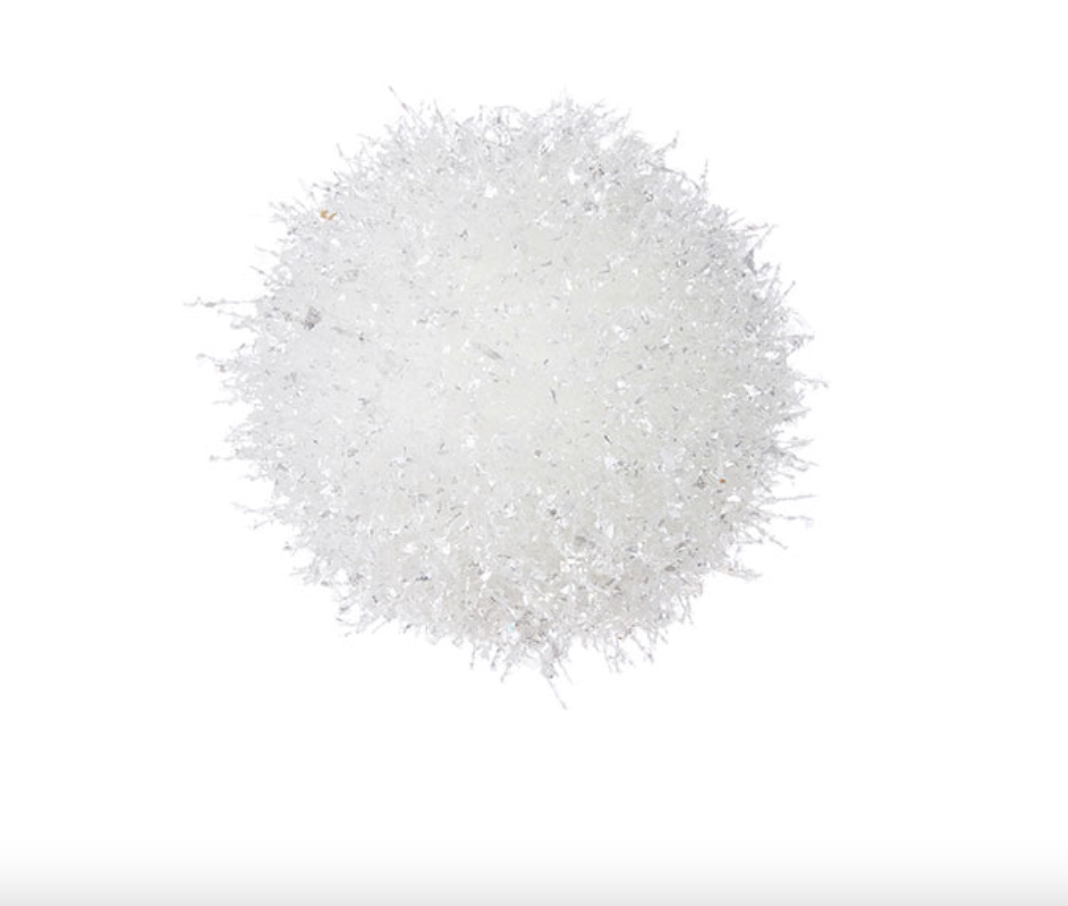 5" Snow Ball Ornament