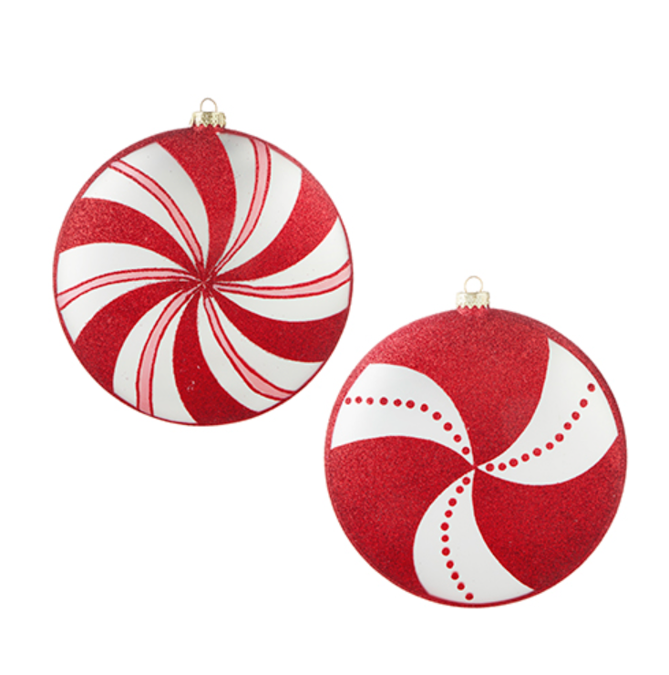 PEPPERMINT DISC ORNAMENT