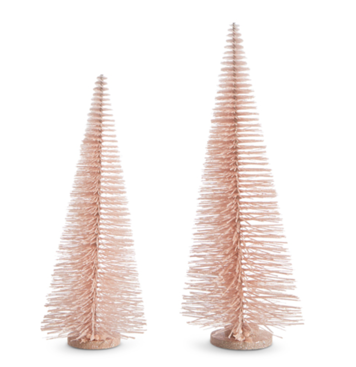 24" PINK BOTTLE BRUSH TREES
