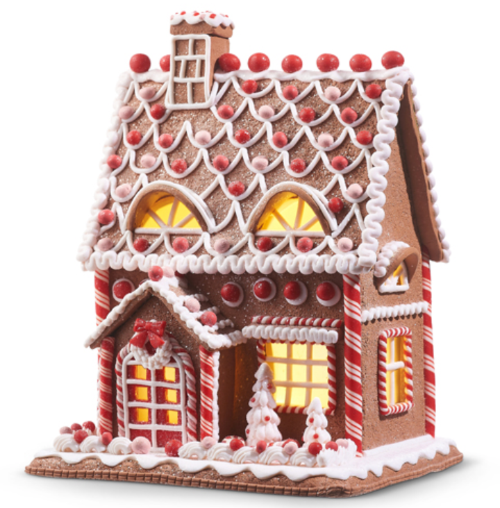 LIGHTED GINGERBREAD HOUSE
