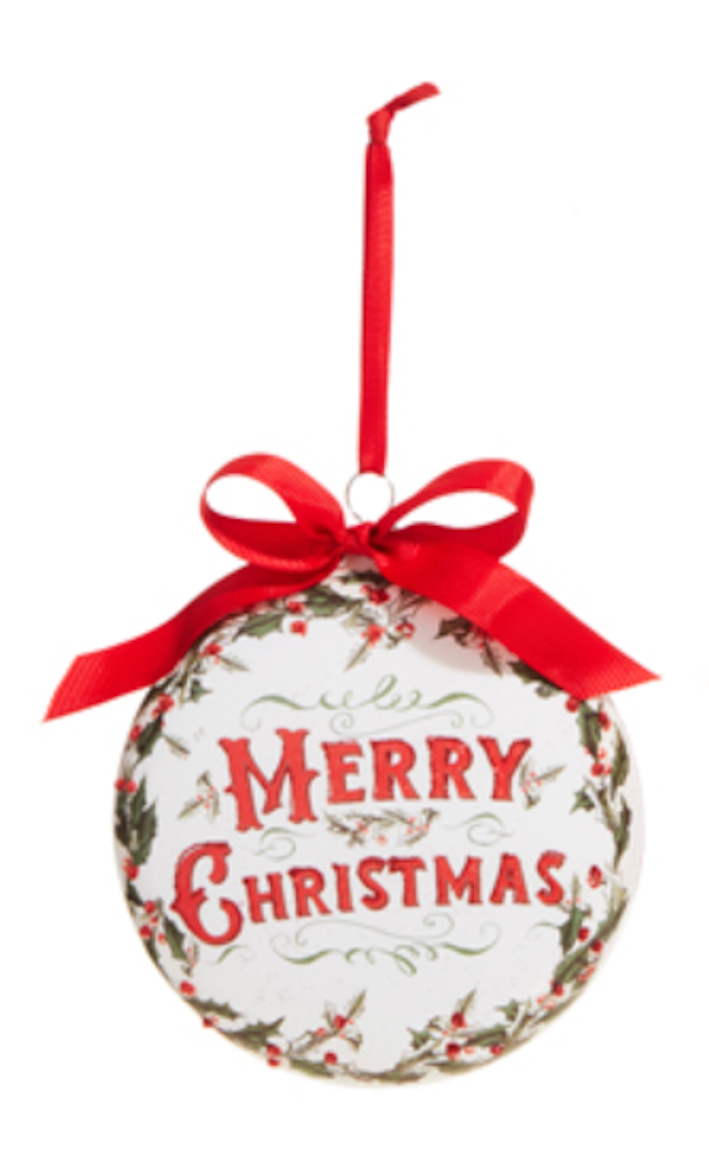 Holiday Greetings Disc Ornament