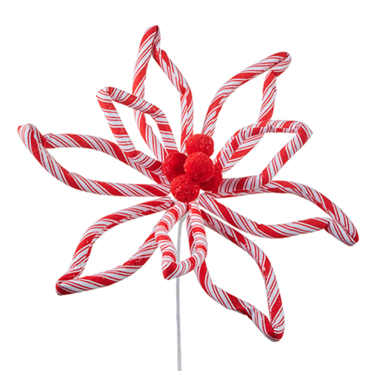 24" Peppermint Floral Stem