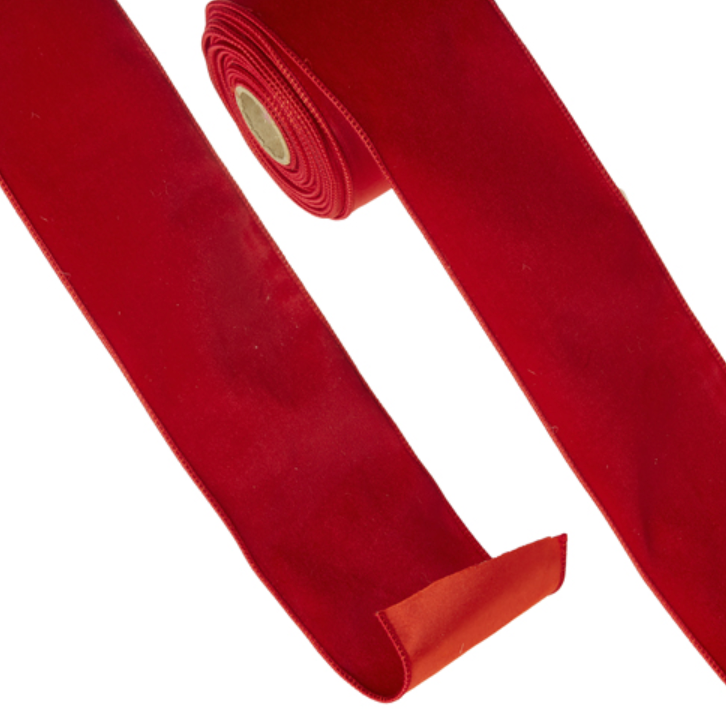 Red Velvet Wired Ribbon