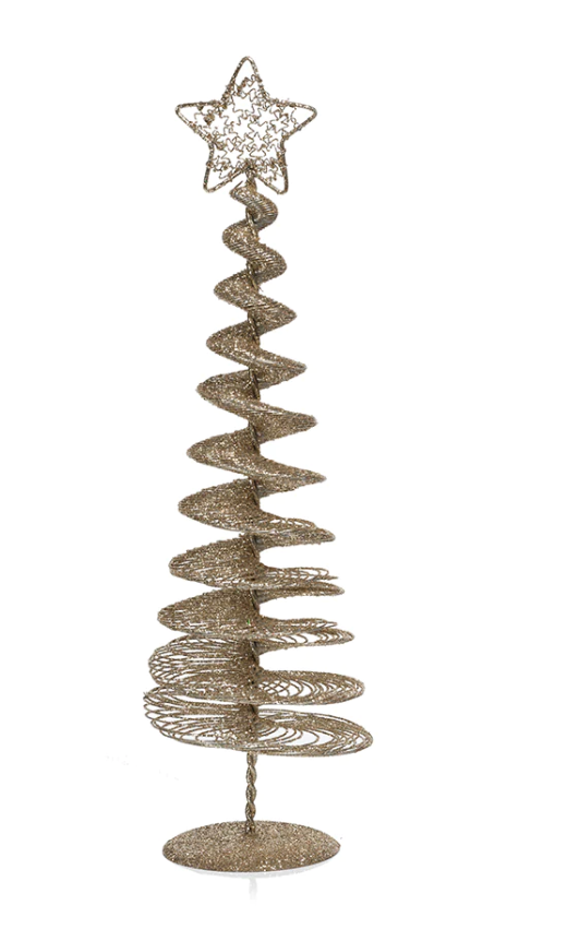Champagne Swirl Wire Tree