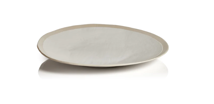 Alanya Organic Ceramic Linen Texture Platters