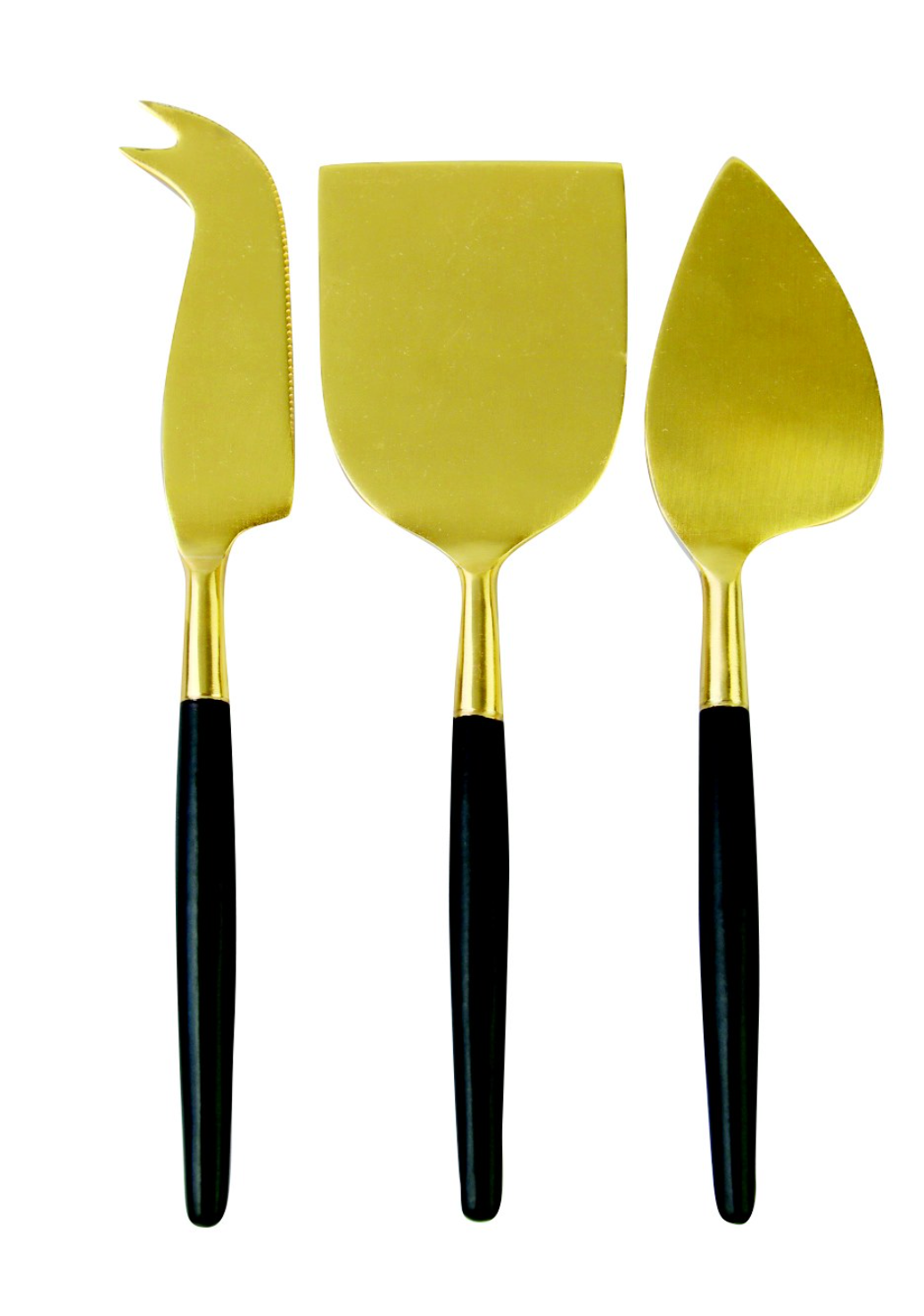 Gold Cheese Flatware Set of 3