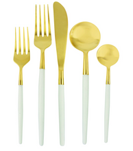 Load image into Gallery viewer, Gold Flatware Set of 5
