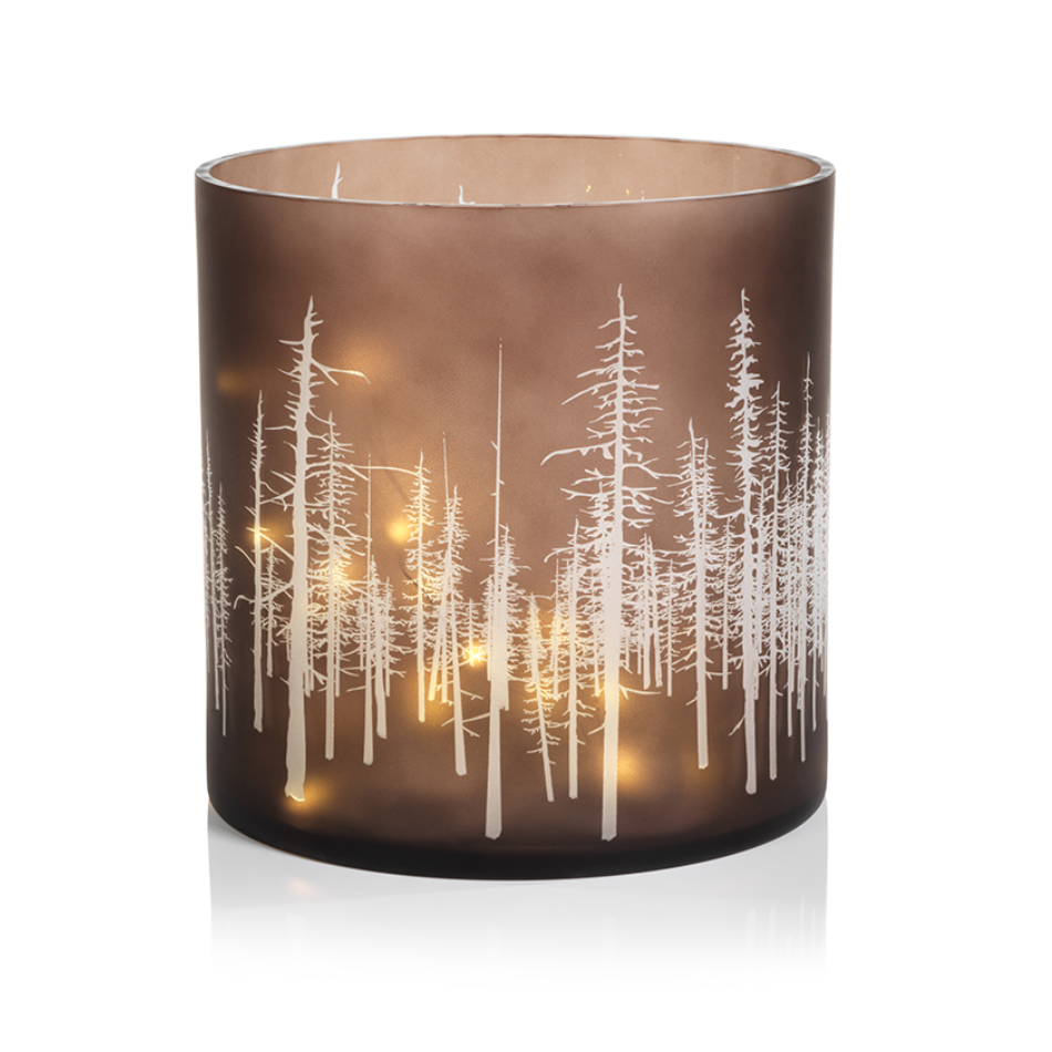 Birch Etched LED Hurricane