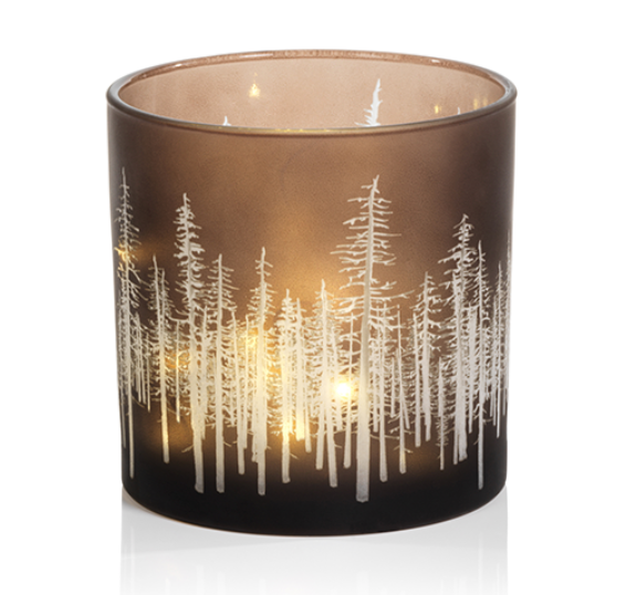 Birch Etched LED Hurricane
