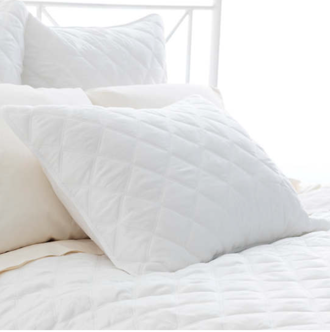 Quilted Silken Solid Slipper Sham