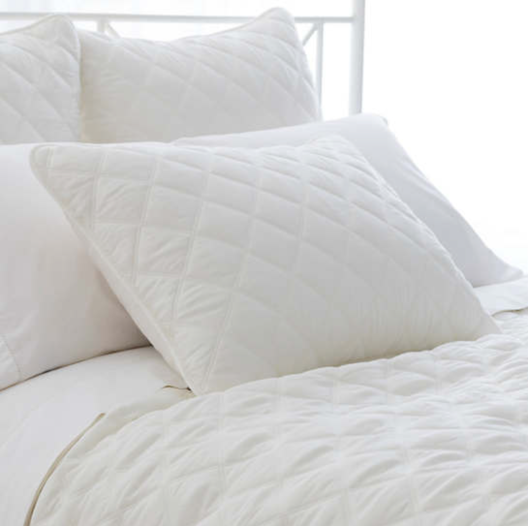 Quilted Silken Solid Slipper Sham