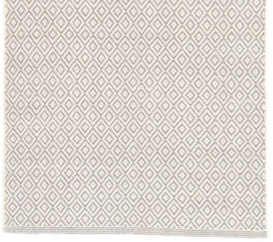 Lattice Woven Cotton Rug