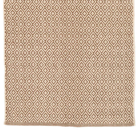 Lattice Woven Cotton Rug