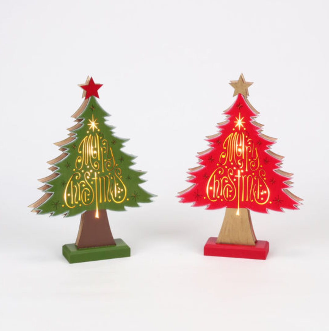 Light Up Merry Christmas Tree