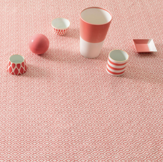 Lattice Woven Cotton Rug