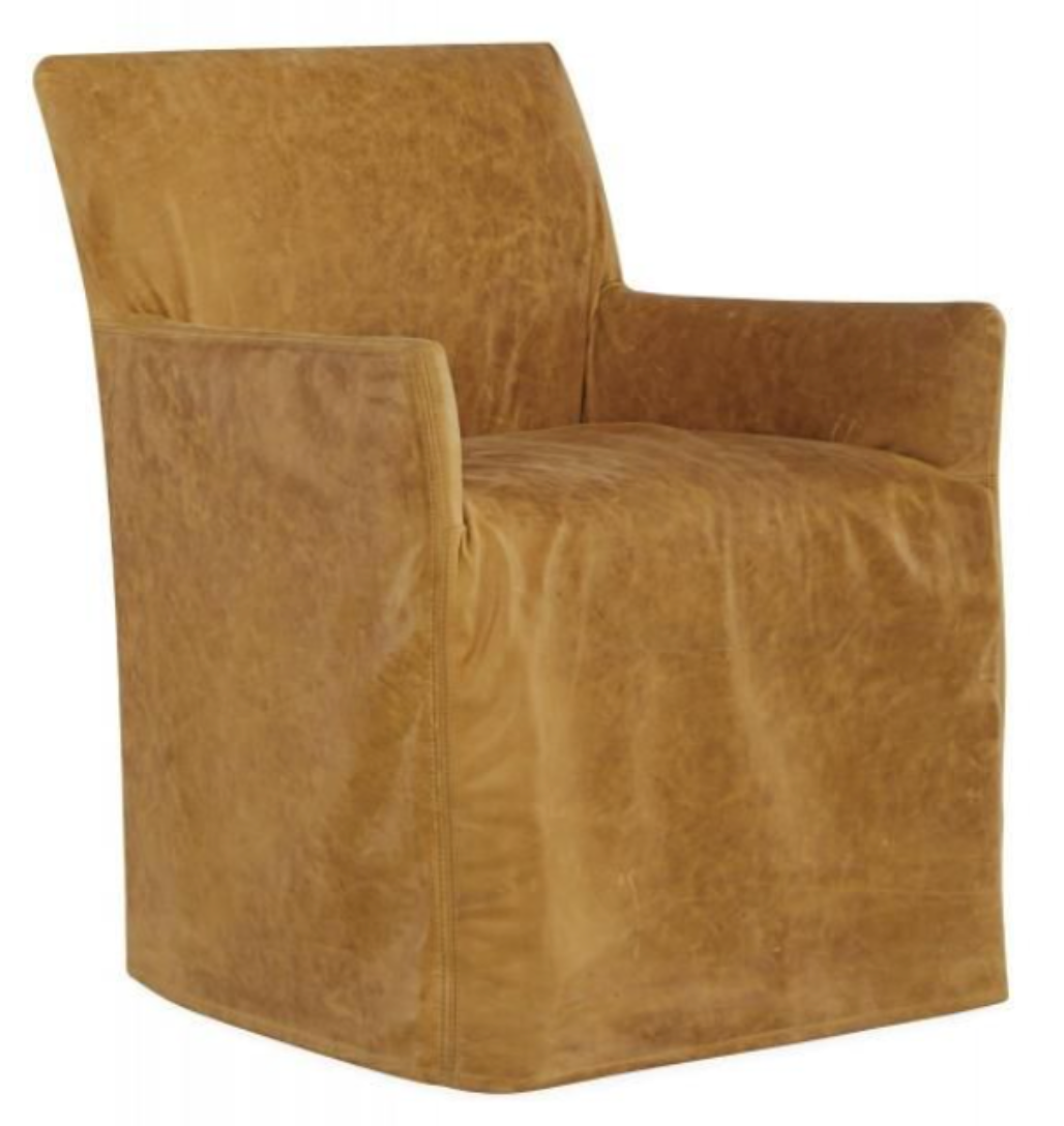 LS1757-41C Leather Slipcovered Chair