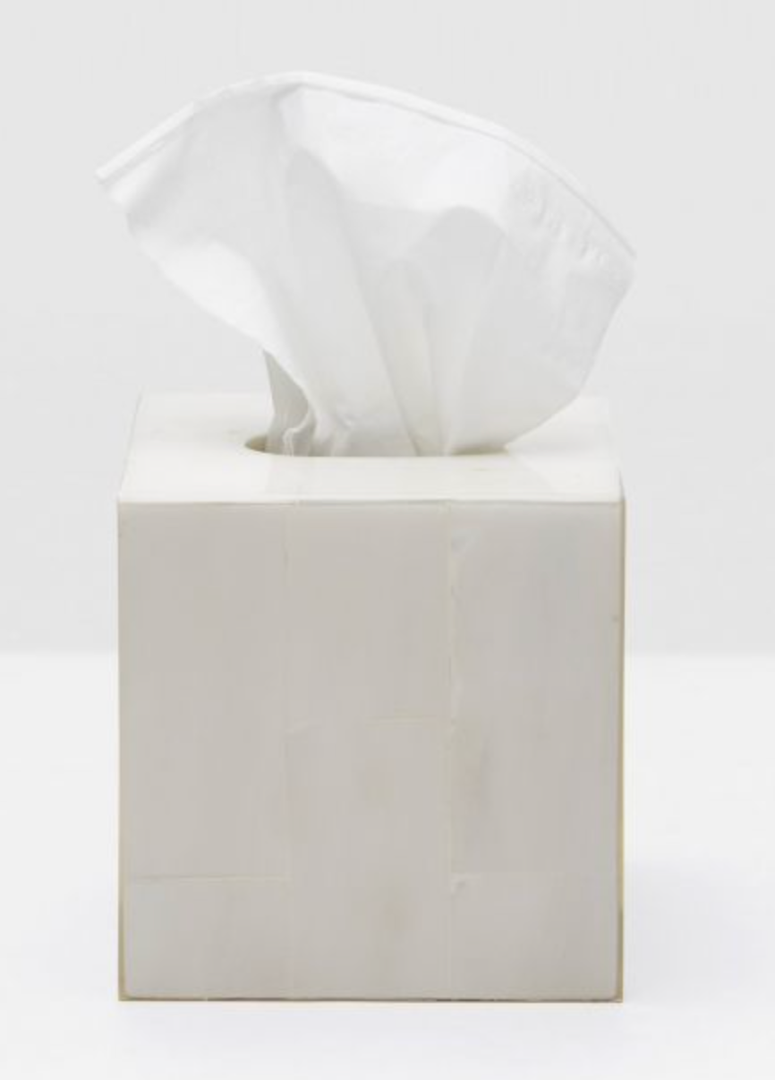 Arles White Faux Horn Bathroom Accessories