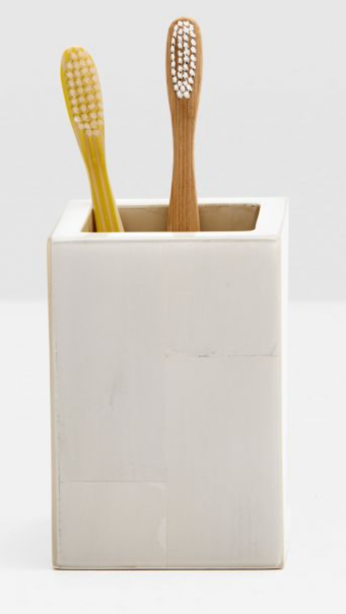 Arles White Faux Horn Bathroom Accessories