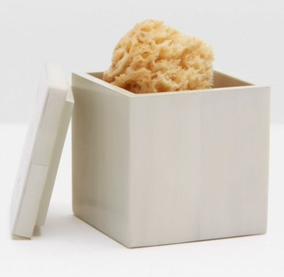 Arles White Faux Horn Bathroom Accessories