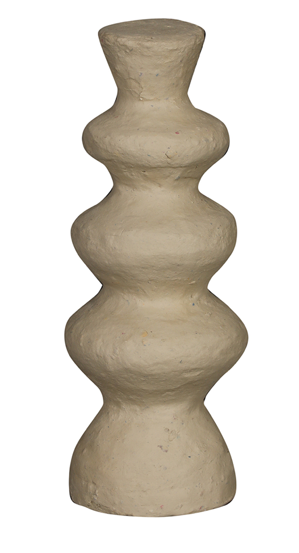 Paper Mache Vessel - Bottle Shaped