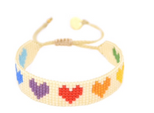 Load image into Gallery viewer, Line of Hearts Bracelet
