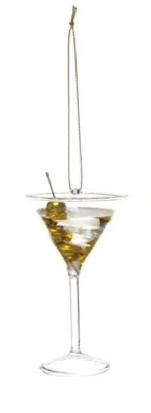Glass Cocktail Ornament