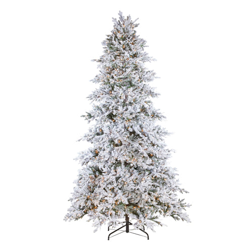 Snake Light Flocked Tree 9'