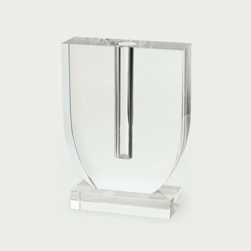 Crystal Glass U Shape Bud Vase