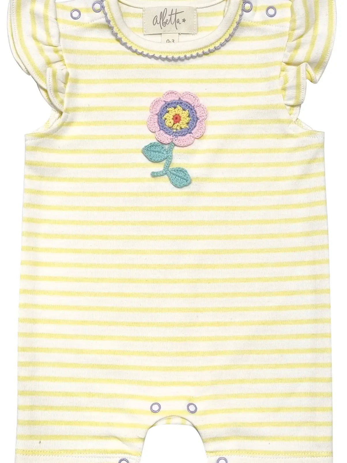 Flower Crochet Frill Babyvest