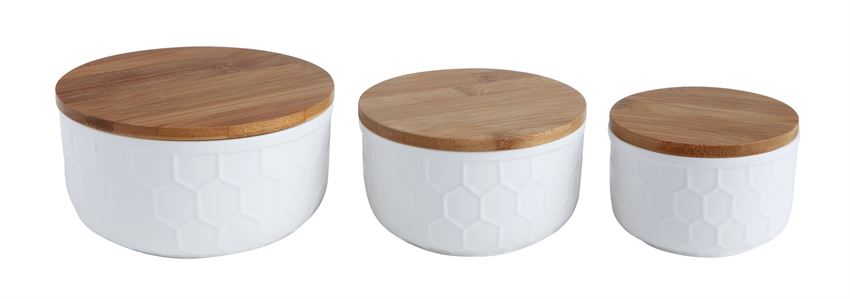 Stoneware Canisters & Bowls