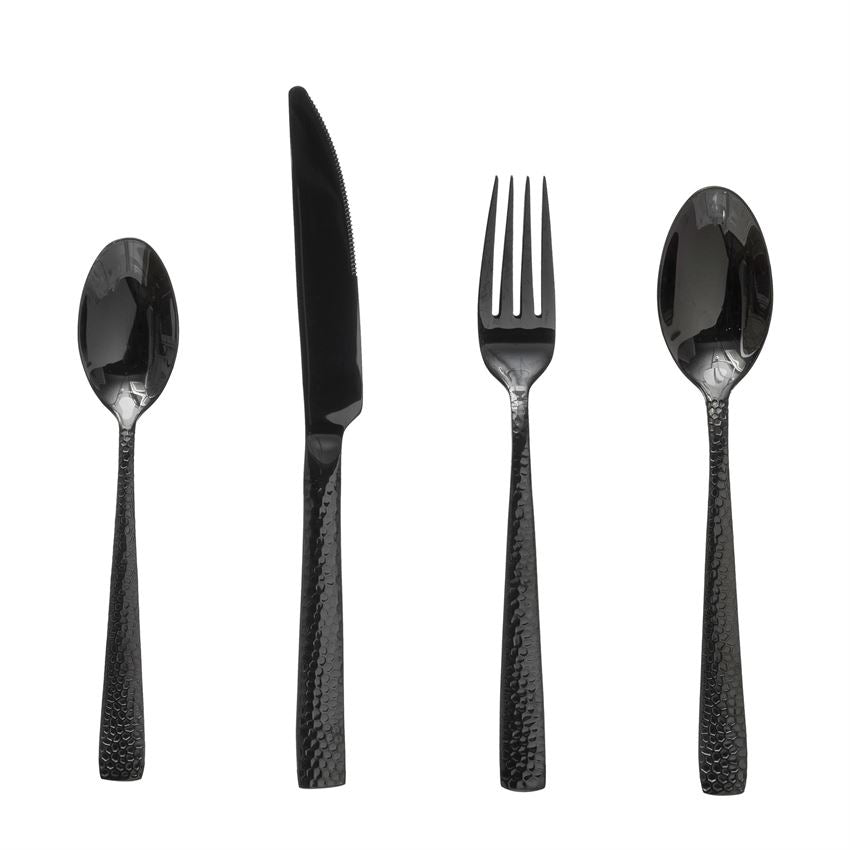 Hammered Stainless Steel Cutlery