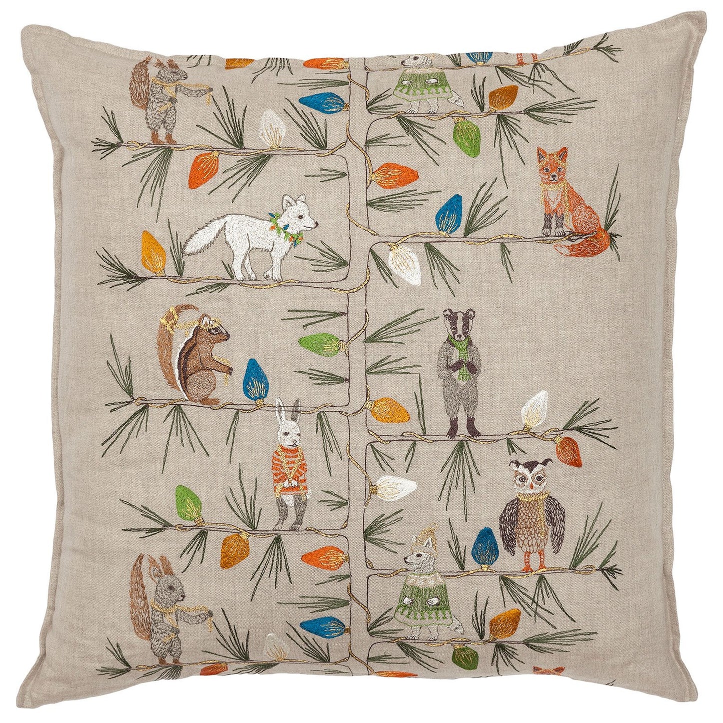 Christmas Tree Trimmers Pillow