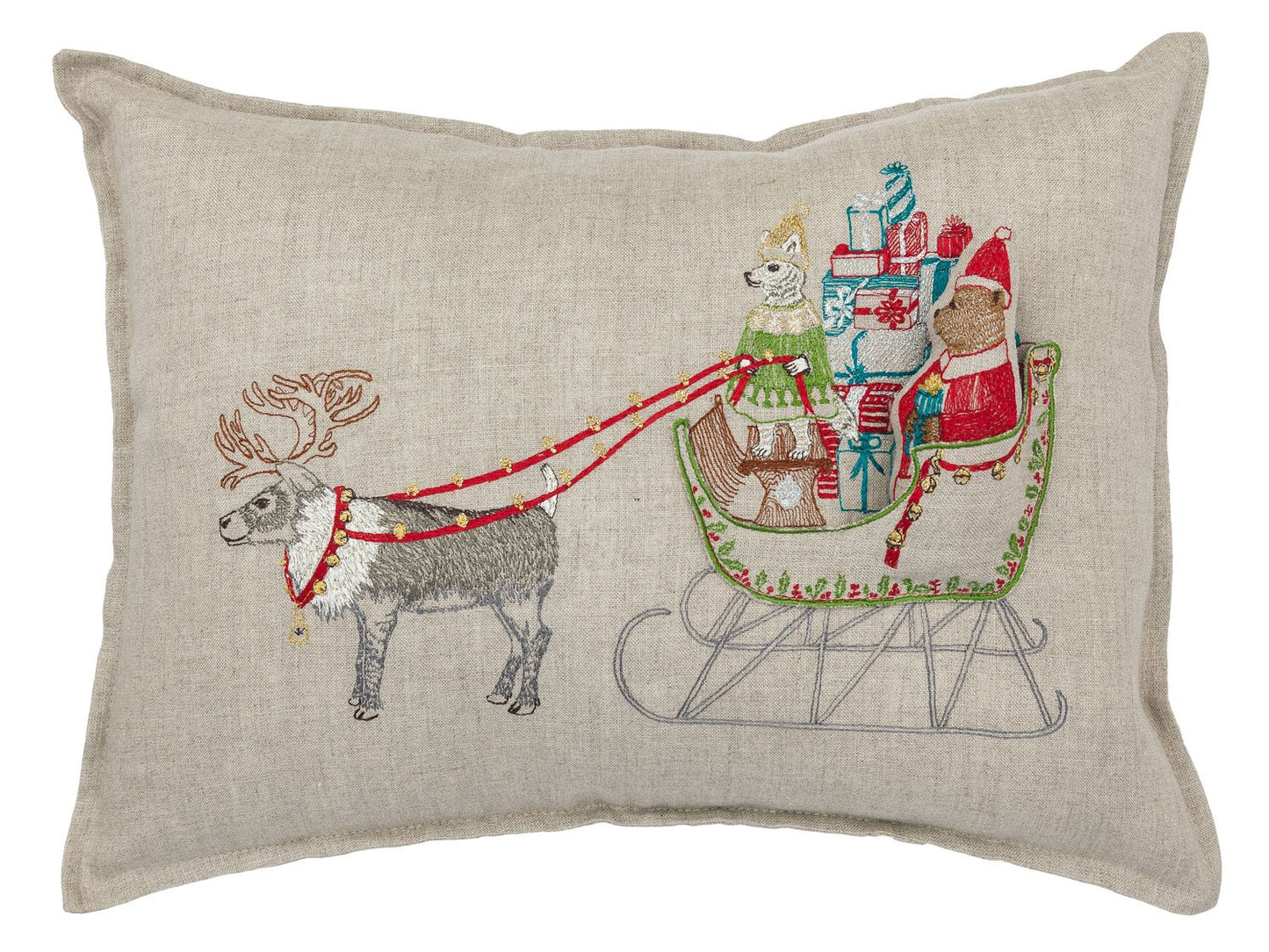 Santa's Sleigh Pocket Pillow