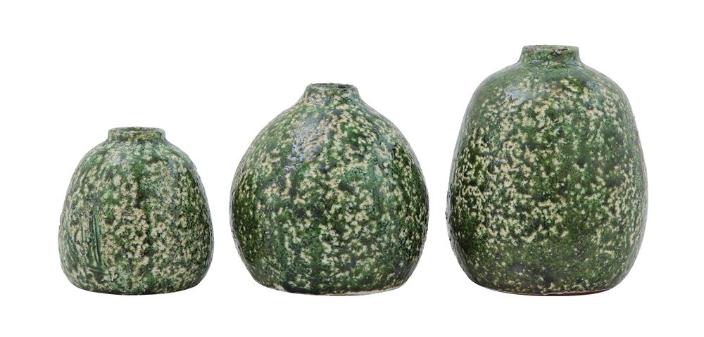 Distressed Green Terra-cotta Vases