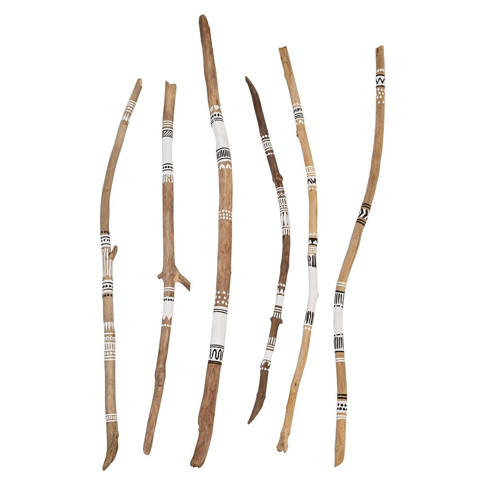 Hand-Painted Wood Stick