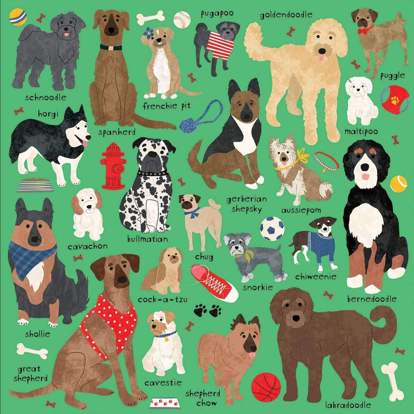 Doodle Dogs and Other Mixed Breeds 500 Piece Puzzle