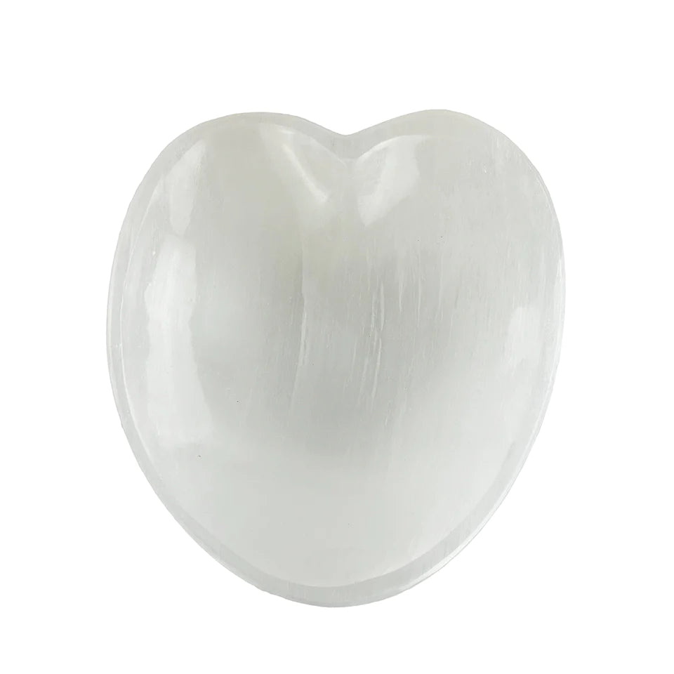 Artisan Selenite Heart Bowl