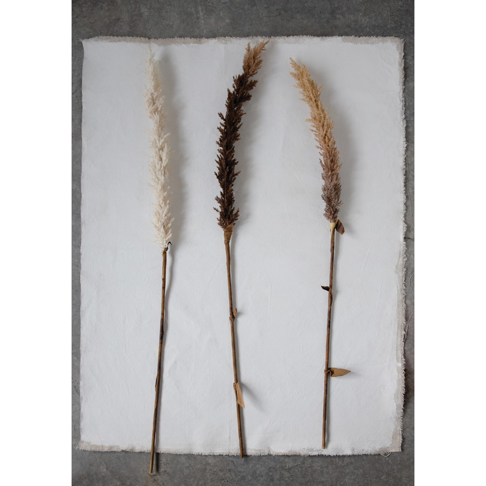 42"H Faux Flocked Grass Plume