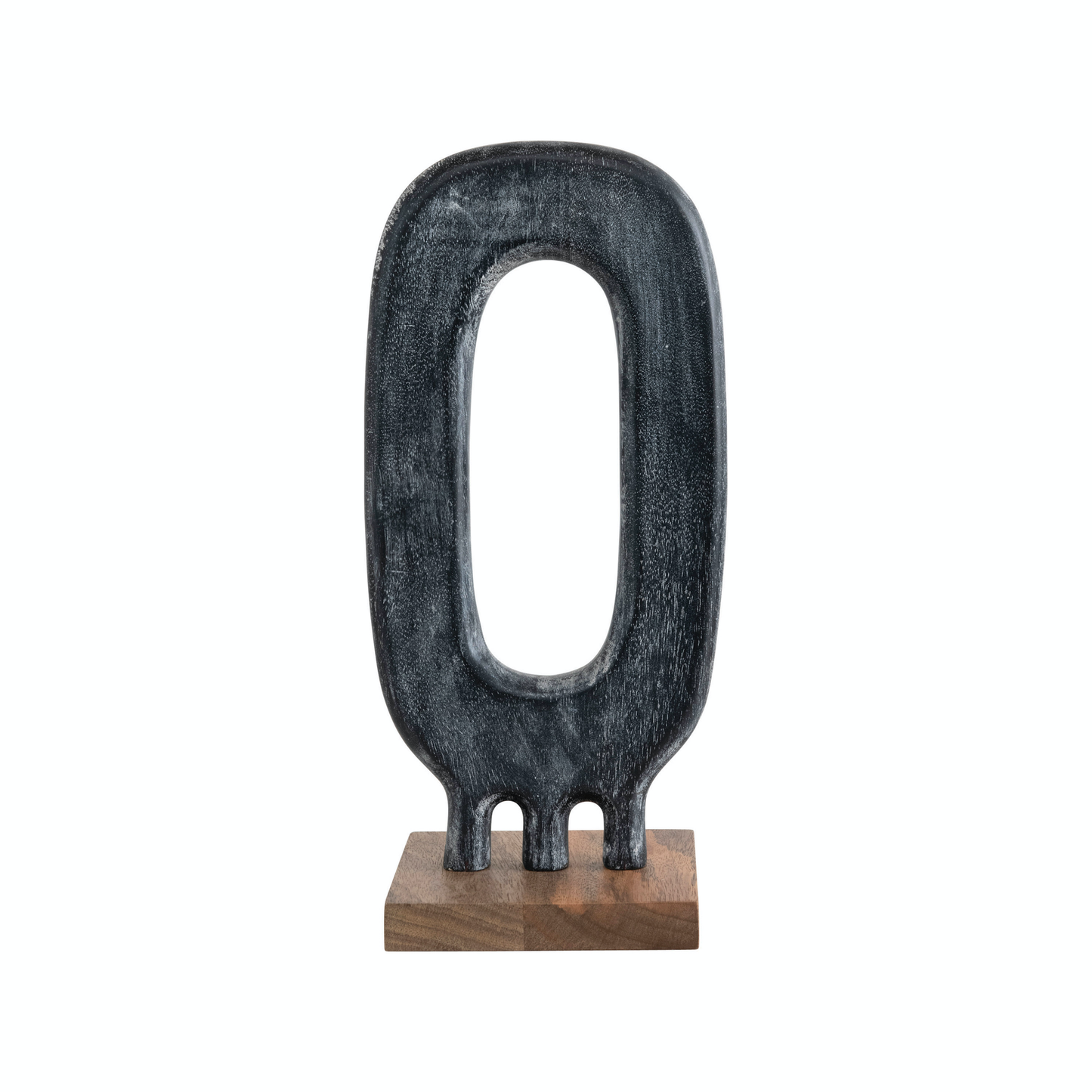 Mango Wood Objet D'art on Base