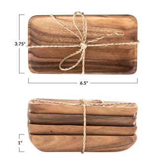 Acacia Wood Trays