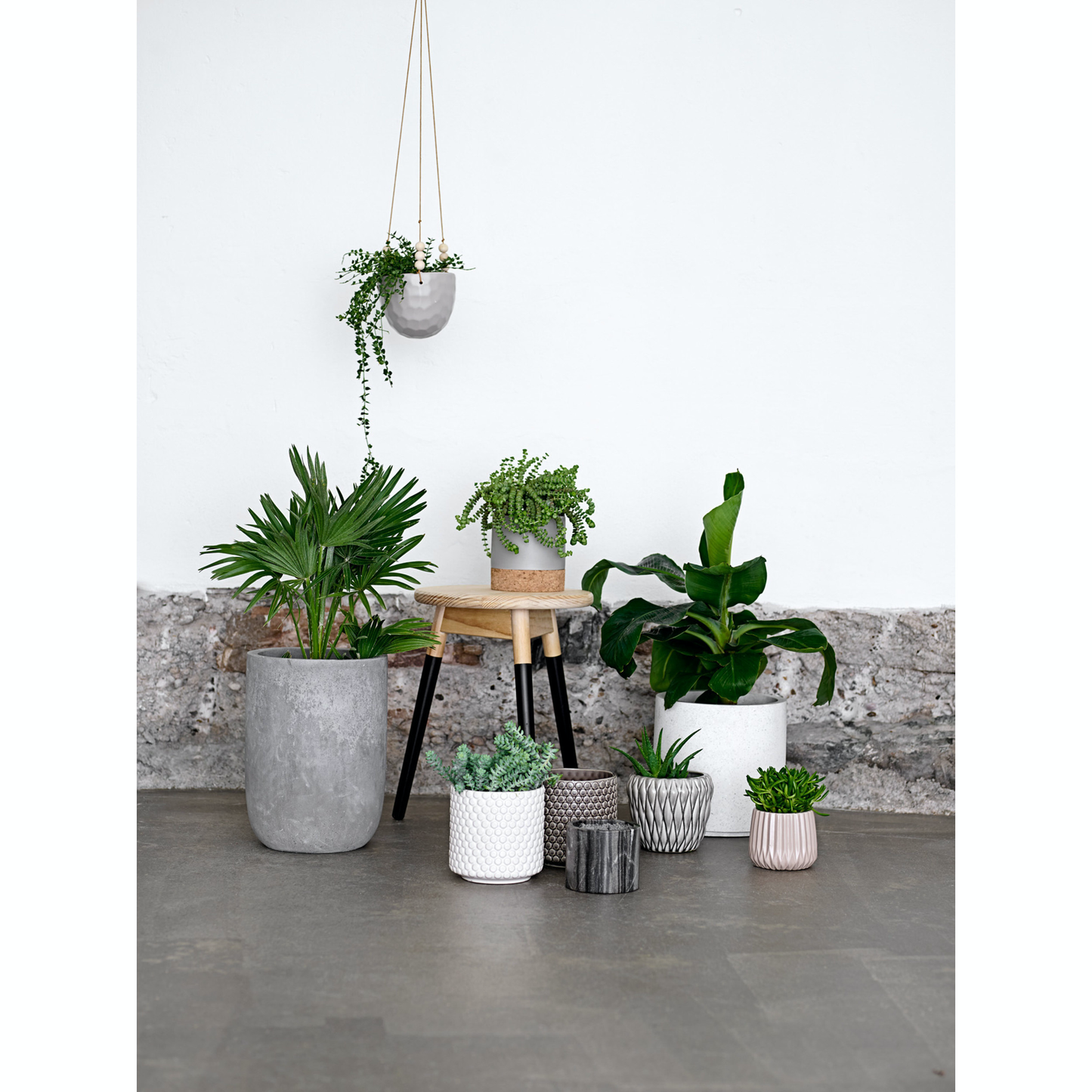 Stoneware Fluted Planter